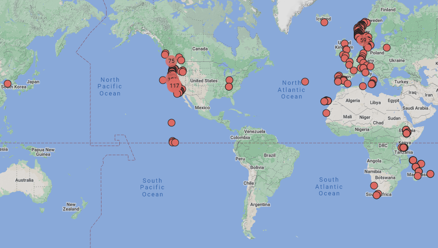 Nogopterium gracile distribution
