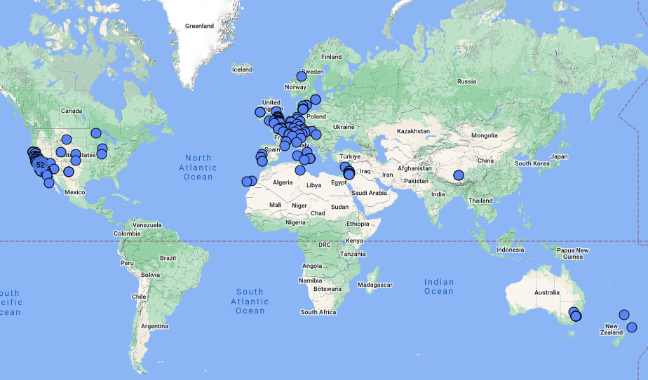 Aloina aloides var. ambigua distribution